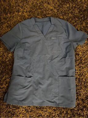 Jaanuu blue Medical Scrub Top